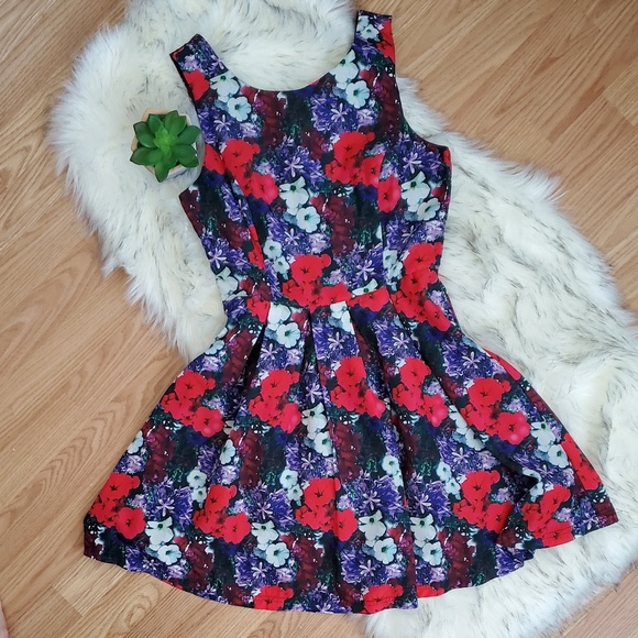 Forever 21 Floral A-Line Dress - Picture 8 of 8